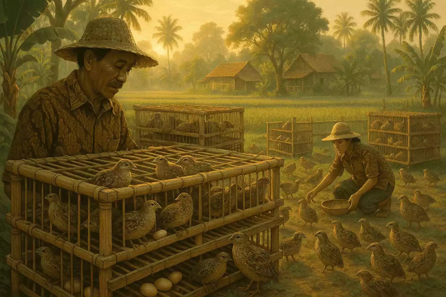 DOQ Puyuh Berkualitas untuk Ternak Telur & Daging, Panen Cepat & Untung Besar